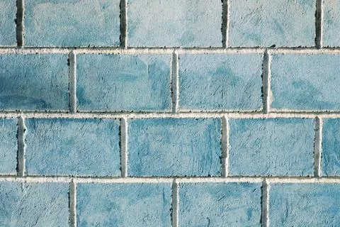 Blue brick wall Stock-Fotos