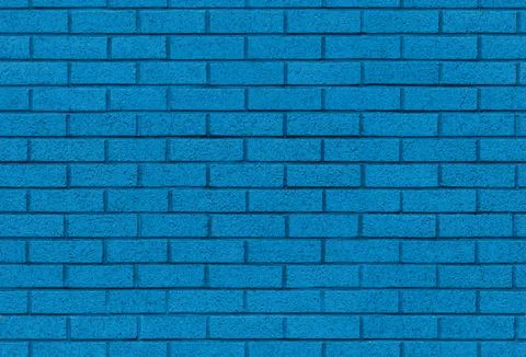 Blue brick wall seamless background texture image Stock Photos