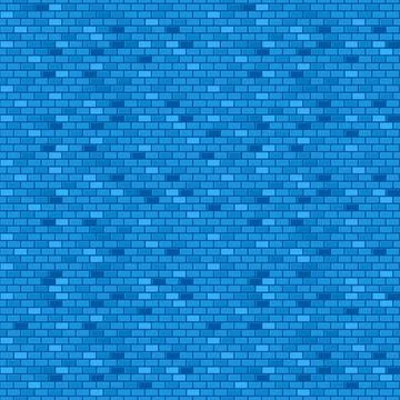 Blue brick wall seamless pattern? Vector illustration Stock-Illustration
