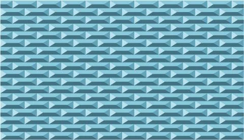 Blue Brick Wall Seamless Vector Pattern or Seamless Vector Background Stock Illustration