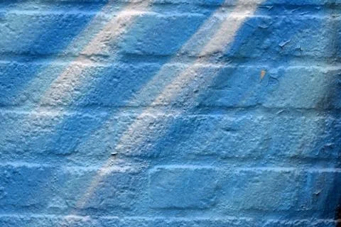 Blue Brick Wall Texture Background Stock Photos