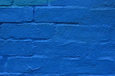 Blue Brick Wall Texture Background Stock Photos