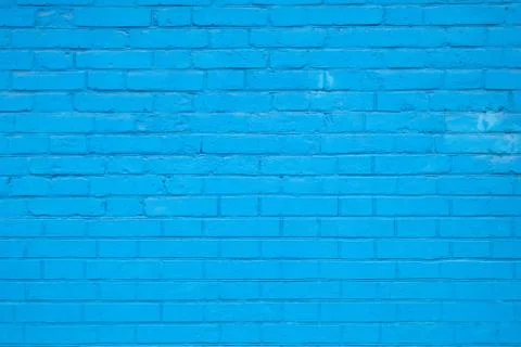 Blue brick wall texture Stock Photos