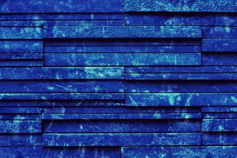 Blue bricks background Stock Photos
