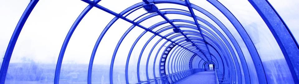 Blue bridge Stock Photos