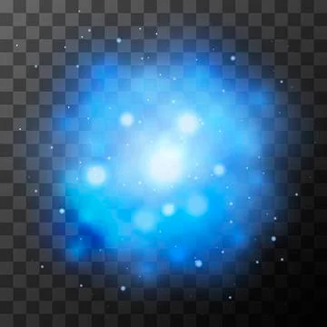 Blue bright light, magic effect Stock Illustration