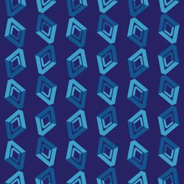 Blue bright seamless pattern. Vector illustration Illustrazione stock