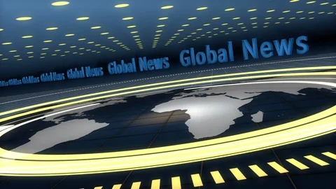 Blue Broadcast Background in 4K Stock Footage 102303013