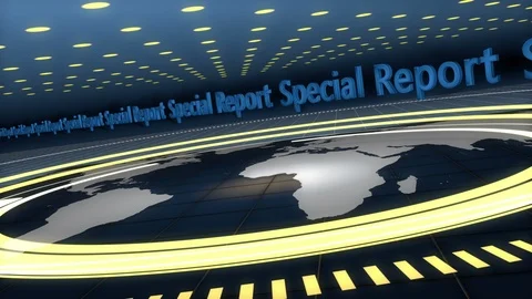 Blue Broadcast Background in 4K Stock Footage 102303089