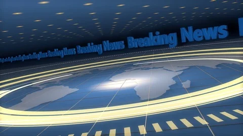 Blue Broadcast Background Stock Footage 73849538