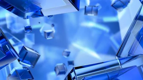 Blue broadcast background.abstract virtual screen background Stock Illustration
