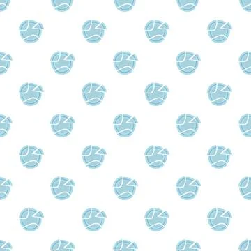 Blue broken pie chart data visualization pattern イラスト素材