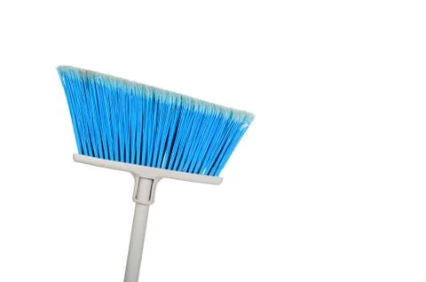 Blue broom Stock Photos