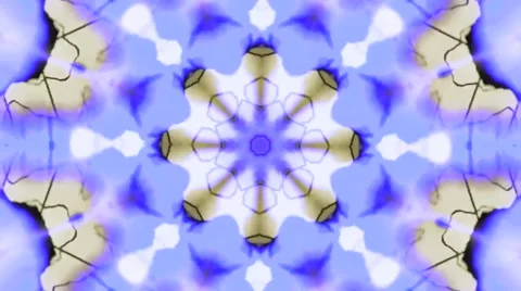 Blue Brown Kaleidoscope Stock-Footage 40386357
