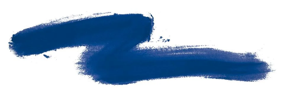 Blue brush isolated on white background Stock Illustration