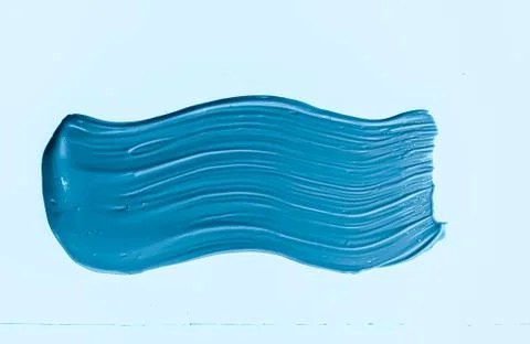 Blue brush stroke or makeup smudge closeup, beauty cosmetics and lipstick Stock Photos