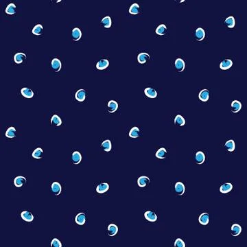 Blue Brush Strokes Seamless Pattern Background Illustrazione stock