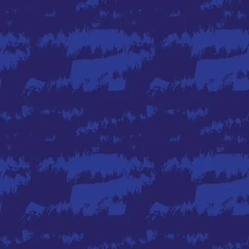 Blue Brush Strokes Seamless Pattern Background 스톡 일러스트