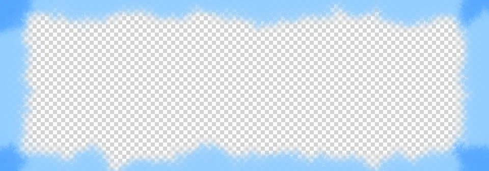 Blue brush texture frame on transparent background with empty space Stock Illustration