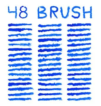 Blue brushes イラスト素材