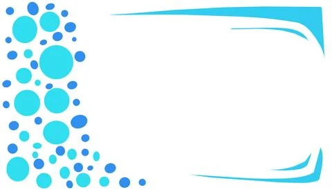 Blue bubble abstract illustration background Stock Illustration
