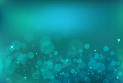 Blue bubble air magic stars dust light shiny blinking glitter fantasy blurry Stock Illustration