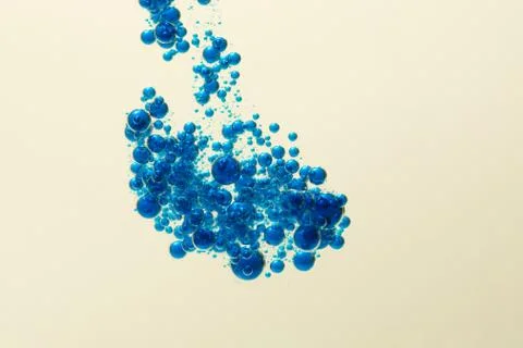 Blue bubble cloud 스톡 사진