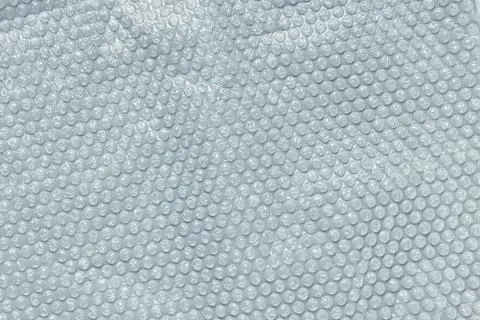 Blue bubble foil for wrapping, texture background Stock Photos