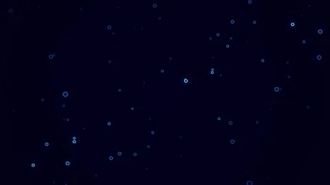Blue bubble glitter particles background with shining neon dust going up Stock Footage 307479130
