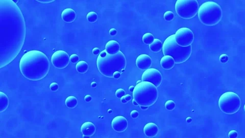 Blue bubble particle animation, animated underwater bubble Stock Footage 301946660