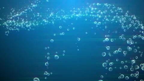 Blue bubble particle animation background Stock Footage 172342903