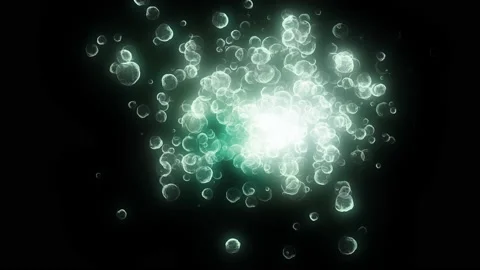 Blue bubble particle circle animation Stock-Footage 178217861