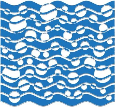 Blue bubble pattern Stock Illustration