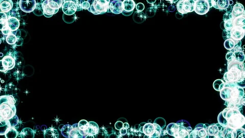 Blue bubble sphere frame loop animation Stock Footage 240789973