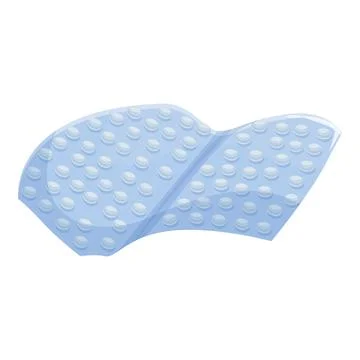 Blue bubble wrap packing material for delivery protection Illustrazione stock