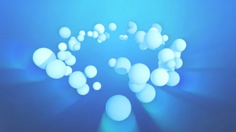 Blue Bubbles Background Stock Footage 329544768
