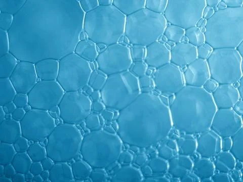 Blue bubbles background Fotos de archivo