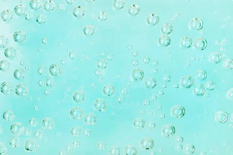 Blue bubbles background Stock Photos
