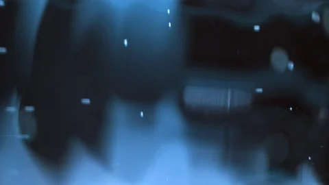 Blue bubbles floating in an abstract cold liquid. Stock Footage 89308906