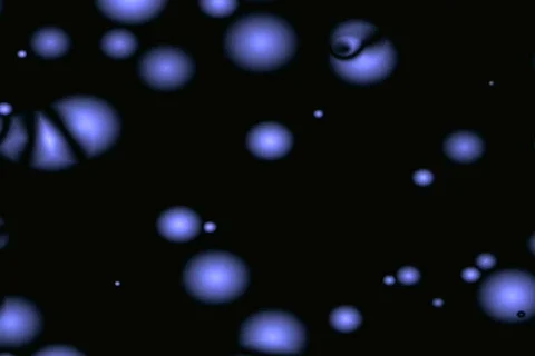 Blue bubbles flow animation Stock Footage 576694
