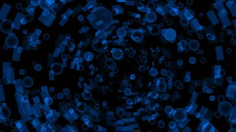 Blue bubbles flying from a binary internet tunnel,underwater,soap bubble.Design, Video stock 1039212