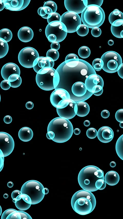Blue Bubbles Stock Footage 286115896