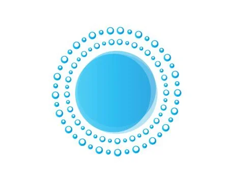 Blue bubbles illustration Stock Illustration