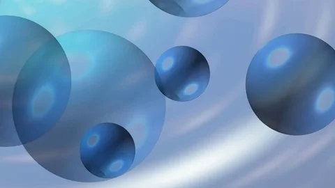 Blue bubbles moving up at blue background Stock Footage 84761891