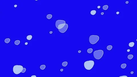 Blue bubbles moving upward Stock Footage 101810001