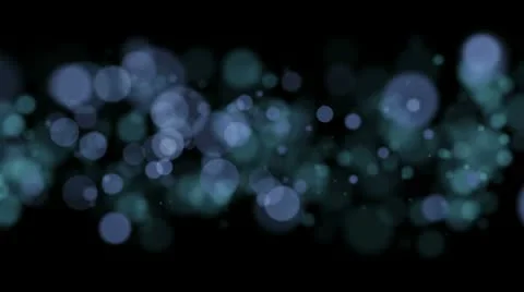 Blue bubbles over black background bokeh Stock Footage 10803200