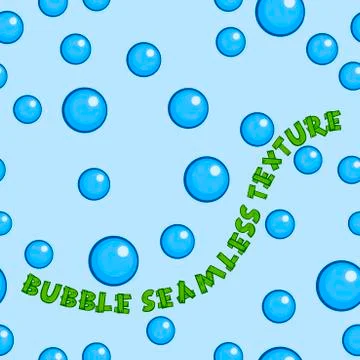 Blue bubbles pattern Illustrazione stock