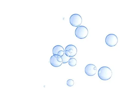 Blue bubbles Stock Photos