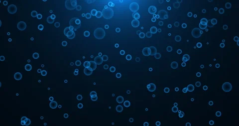 Blue bubbles rise up to the light Video stock 305277037