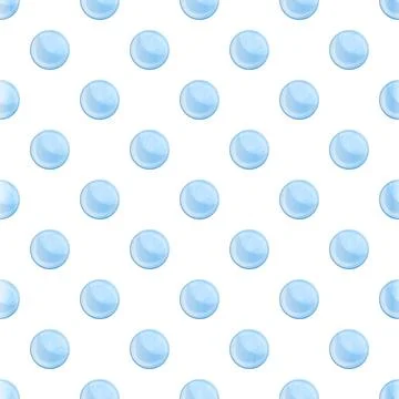 Blue bubbles seamless pattern creating a light background 스톡 일러스트
